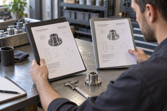 CNC yedek parça kodu ve teknik çizim / CNC spare-part code and technical drawing